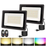 L Lohas Led 150w Flood Light Outdoor, Rgb 2 Pack-150w, (red, Green, Blue). Fixed Price $51.64.