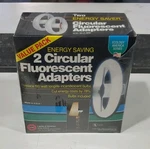 Lights Of America Energy Saving Circular Fluorescent Adapters 2 Bulbs Ul Listed. Fixed Price $22.50.