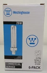 6 Pack Westinghouse 26w Double Compact Fluro. Lamp 2pin 4100k. Fixed Price $22.00.