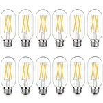 Notoc Dimmable E26 Led Bulb 6w=60w, Tubular Filament 600lm 4000k Daylight 12-pac. Fixed Price $63.06.