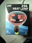 Feit Electric 250w Br40 Reflector Heat Lamp 120 Volt.. Fixed Price $15.99.