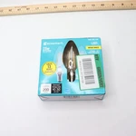 (3-pk) Ecosmart Dimmable Blunt Tip Candelabra Led Edison Light Bulb Glass. Fixed Price $6.99.