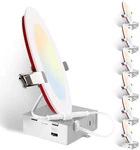 Ultra-thin 6 Pack 1400lm Dimmable Led Recessed Lights - 5cct, Fire Rated. Fixed Price $159.99.