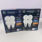 Lot 8 Ge Led Light Bulb Reveal 5w 40w A19 44906 White Hd+ 350lum New. Fixed Price $24.99.