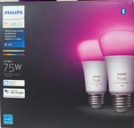 Philips Hue 563361 White And Color Ambiance A19 Bluetooth 75w 2-pack-free S/h. Fixed Price $74.98.