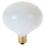 Satco S3825 120v Candelabra Base 25-watt G16.5 Light Bulb, Satin White. Fixed Price $9.99.