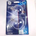 New Ge Hd+ Light Decorative Candelabra Base G16 1/2 Reveal Bulbs 40w. Fixed Price $19.00.