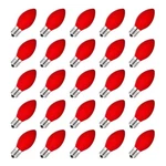Fonusty C7 Red Valentines Christmas Replacement Bulbs, 25 Pack. Fixed Price $20.29.