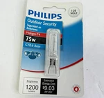 Philips 75w 120v Clear Gy8.6 Base T4 Special Purpose Light Bulb. Fixed Price $10.00.
