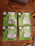 4 Pack Miracle Led 602186 5 W, Compact Bulb, White, A15, 6500k Temp. Frosted. Fixed Price $24.99.