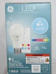 Ge 60w Equiv 9.5w 16 Color Change + Soft White / Daylight Led A19 Bulb & Remote. Fixed Price $6.95.