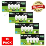 Maxlite Dimmable Led 8w Soft White Light Bulb A19 60w Replacement 2700k- 16 Pack. Fixed Price $29.95.