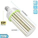 277-480vac 250w Led Corn Light E39 Base 5000k 36000lm Warehouse High Bay. Fixed Price $99.26.