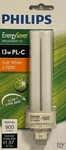 Philips 13-watt Pl-c 4-pin Base Soft White Cfl- G24q-1 - 900 Lumens / 2700k. Fixed Price $7.49.