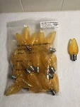 (23) Yellow Faceted C9 Led Retrofit Replacement Bulbs Christmas Holiday. Fixed Price $27.99.