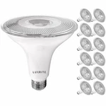 Luxrite 12-pack Led Par38 Flood Light Bulb Bright White 15w Dimmable Wet Rated. Fixed Price $93.49.