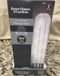 12 Better Homes & Gardens Led Vintage Tube Bulbs, T10 40w, Daylight White. Fixed Price $36.72.