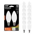 Feit Electric 40w B10 E12 Dimmable Frosted Glass Led Bulb Soft White 12-pack. Fixed Price $26.99.
