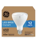 Ge Led Light Bulbs, 65w Daylight Br30 Indoor Floodlight (12 Pack). Fixed Price $64.18.