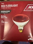 Ace 100w Floodlight Red Decorative Accent Lighting Par38 Bulb #3203692 Nip New. Fixed Price $4.90.