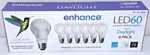 6 Pack Feit Dimmable Led Enhance Daylight Light Bulbs (8.8w =60w) Led60 #1300539. Fixed Price $17.99.