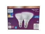 Philips Wiz - Br30 Full Color Bulb (2-pack) App Or Voice Control 650 Lms (b87). Fixed Price $16.99.