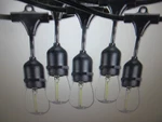 Bulbrite Outdoor/indoor 30 Ft. Plug-in Edison Bulb S14 Led Black String Light. Fixed Price $28.45.