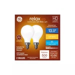 Ge Relax 60w Rep Led Hd Bulbs A15 Med Base Ceiling Fan Frosted Soft White 2-pack. Fixed Price $9.95.
