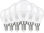 E12 Led 60w Equivalent Daylight White 5000k Ceiling Fan Bulbs, 600lm Cri 85+ Sma. Fixed Price $17.63.