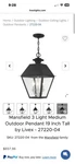 Livex Lighting 27220-04 New In Box Hanging Light Outdoor/indoor Led Decorative. Fixed Price $375.00.