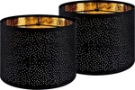 Go&so Black Lamp Shades Set Of 2, Drum Lampshades With Laser Drilling Design, Me. Fixed Price $22.99.