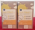 Ge Wellness 60-watt Eq Sun Filled Led Light Bulbs 2 Pack A21 840 Lumens New!. Fixed Price $16.99.
