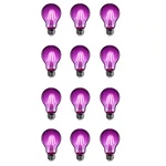 25-watt Equivalent A19 Dimmable Filament Purple Colored Glass E26 Medium Base Le. Fixed Price $61.36.