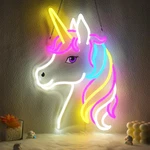 Coolgift Mart Unicorn Neon Sign Dimmable Led Wall Decor Birthday Party Lamp. Fixed Price $48.09.