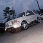 White Halo Led Fog Lamps Light Kit For 1998-2006 Lincoln Navigator 00. Fixed Price $119.97.