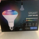 Mochiba Smart Light Bulbs 4-pack Led Br4prgbcw. Fixed Price $16.00.