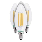 4 Pack Greenlite 60175 - 5w/ledx/ctcd/cl Blunt Tip Led Light Bulb Dimmable 2700k. Fixed Price $14.95.