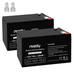 Miady 12v 7ah Rechargeable Sealed Lead Acid Battery (2 Pack). Fixed Price $47.60.
