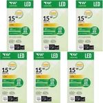 6 Pack - Tw Lighting 15w Led Fully Dimmable Ww A19 Light Bulbs 100w Equiv.. Fixed Price $19.99.