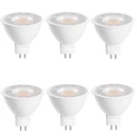 6-pack Mr16 Gu5.3 Led Bulbs 5w 450lm 3000k White 38 12-24v Ac/dc Non-dimmable. Fixed Price $18.99.