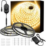 Onforu Warm White Led Strip Lights, 49.2ft 3000k Dimmable Light. Fixed Price $30.68.