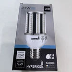 Hyperikon Led Corn Bulb, 27 W 5000k, Crystal White Glow, 3240 Lumens, E39 E40. Fixed Price $24.88.
