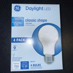 Ge Daylight Led Classic Shape A19 Light Bulbs 4 Pack 8w Replace 60w 760 Lumens. Fixed Price $12.00.