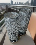 Lalisu Metal Crystal Accented Touch-control Desk Lamps/w Dual Usb Ports Silver. Fixed Price $79.00.