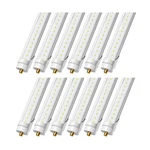 8 Foot Led Lights, T8 96" 45watt Fa8 Single Pin Shop Lights 5850lm, Balla.... Fixed Price $206.11.