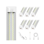Elekico 6 Pack 100w 8ft Led Shop Light, Super Bright 15000lm 5000k V Shape 8'.... Fixed Price $131.55.