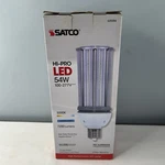 Satco S29394 Lamp Corn Bulb Hi-pro Led 54w 100-277v 7200 Lumens Mogul Base. Fixed Price $49.99.