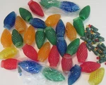 Multi Color C9 Faceted Replacement Led Bulb Covers Lights Home Accents Holiday. Fixed Price $11.00.
