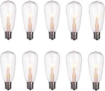 10 Pack Edison Replacement Light Bulbs For Outdoor String Lights, St40 7w E17 Ba. Fixed Price $26.92.