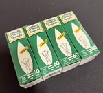 4pk - Supreme 60b10.5/cl Candelabra E12 Base 60w 130v Clear Torpedo Bulbs. Fixed Price $16.98.